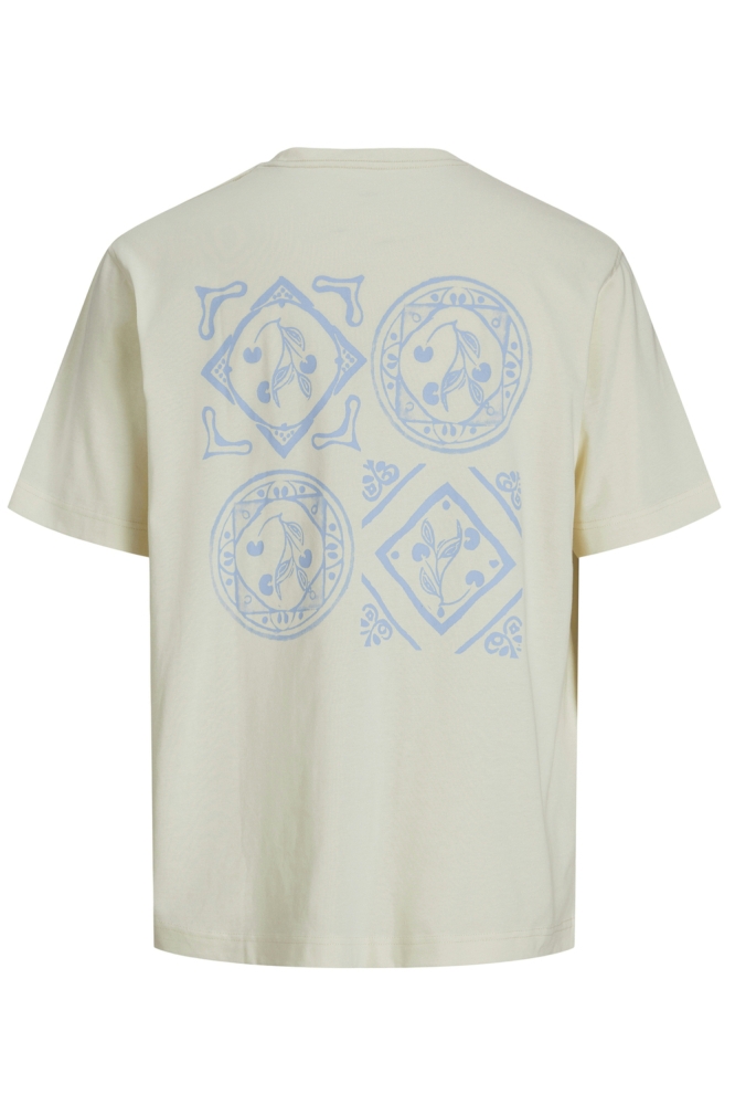JORPAROS EASTER SKETCH TEE SS CREW 12273171 Antique White/BANDANA